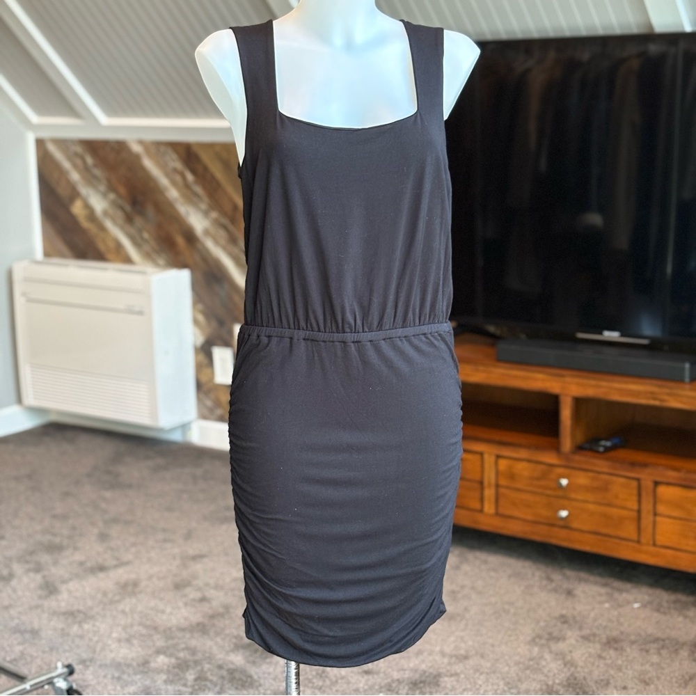 Gibsonlook Soft Knit Ruched Mini Tank Dress